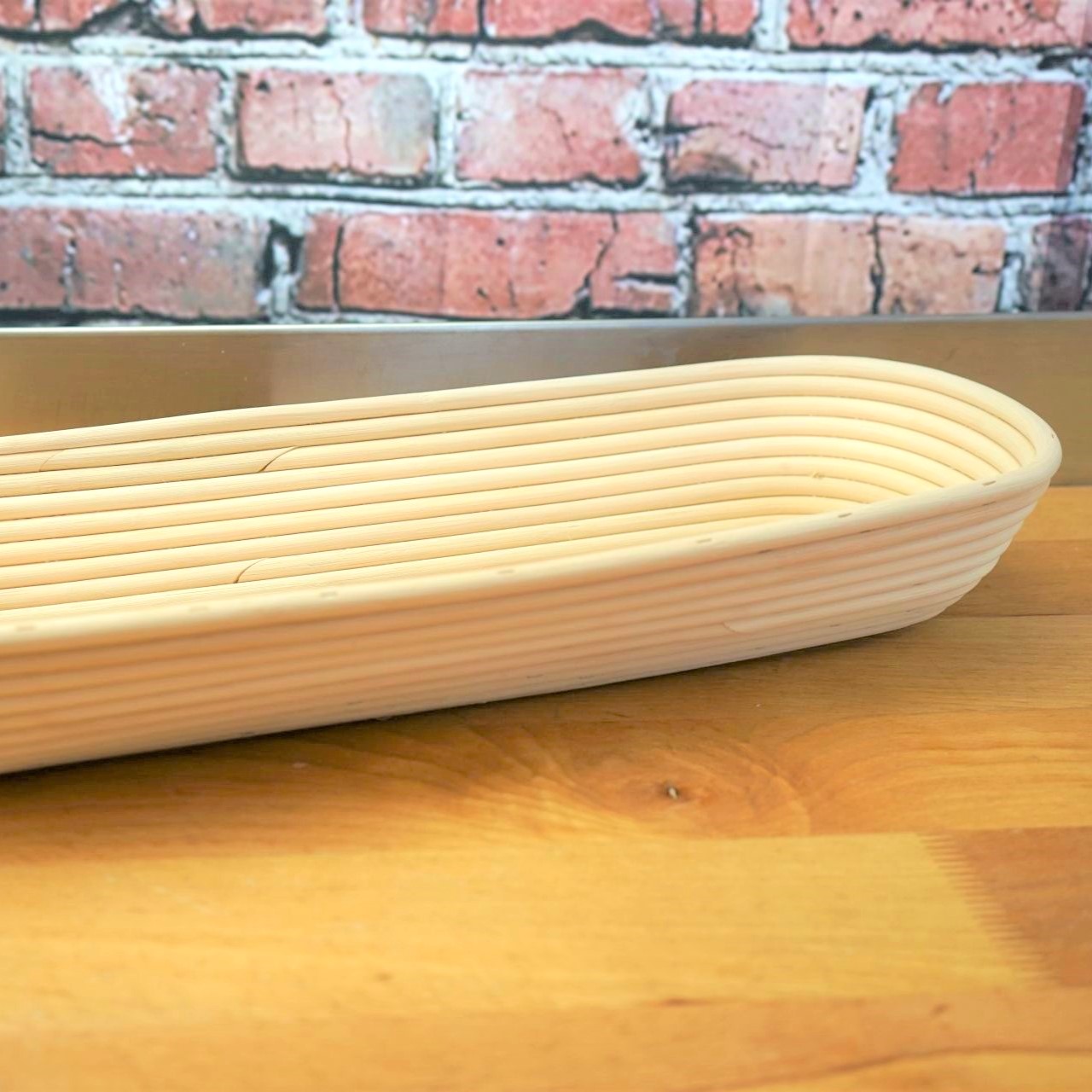 Peddigrohr Gärkorb 17 x 50 cm 3,0 kg - Brote für die ganze Familie backen 