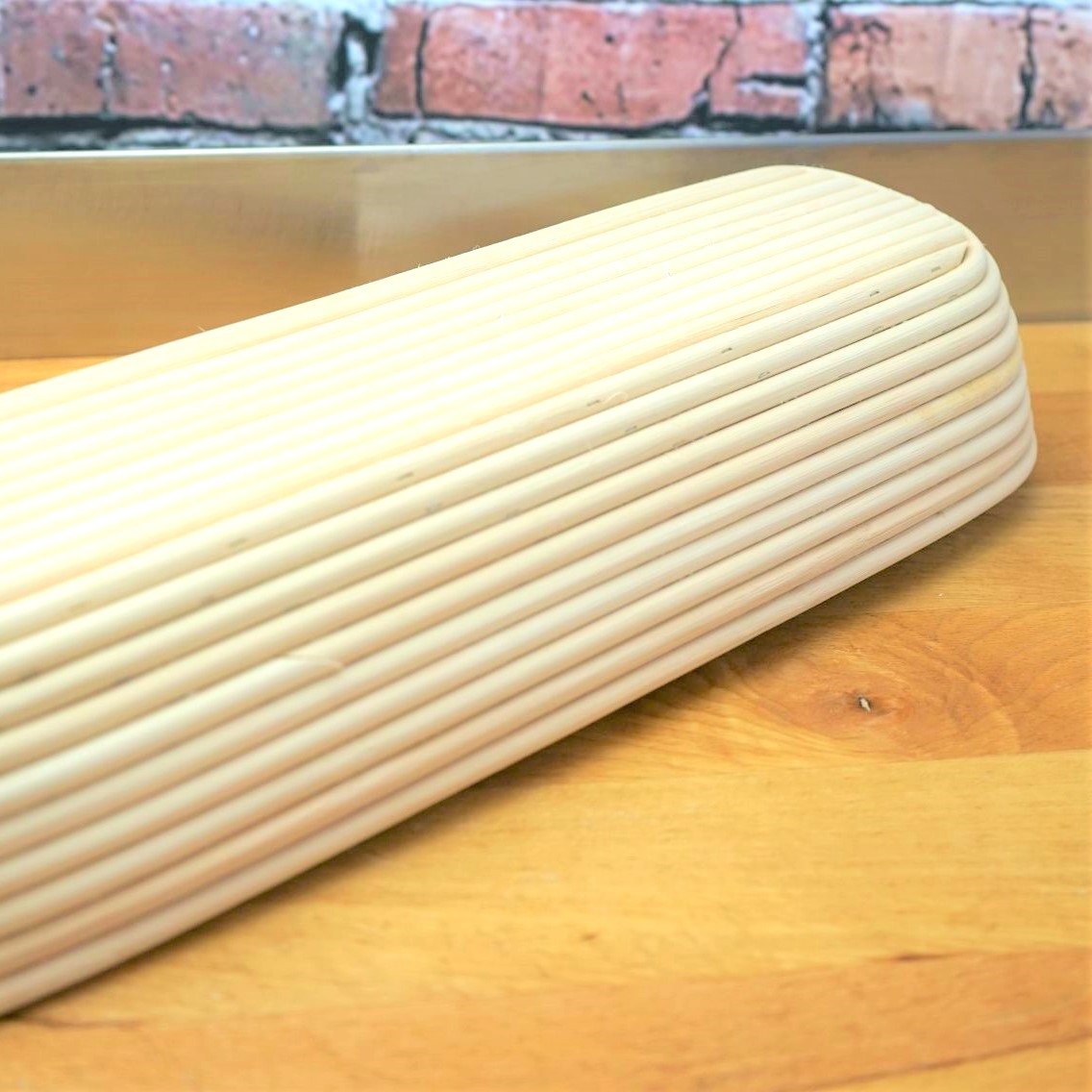 Peddigrohr Gärkorb 17 x 50 cm 3,0 kg - Brote für die ganze Familie backen 