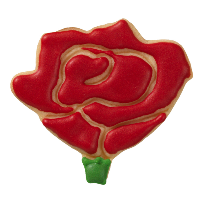 Ausstecher Rose, Innenprägung  6cm Edelstahl
