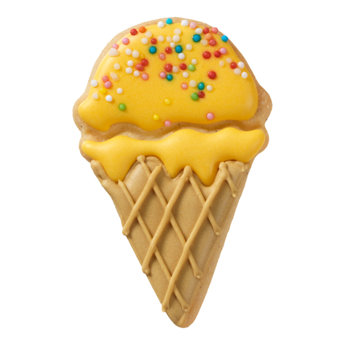 Ausstecher Eishörnchen mit 1 Kugel  7 cm 