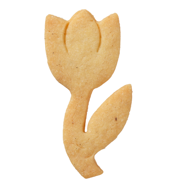 Ausstecher Tulpe mit Innenprägung 6cm Edelstahl