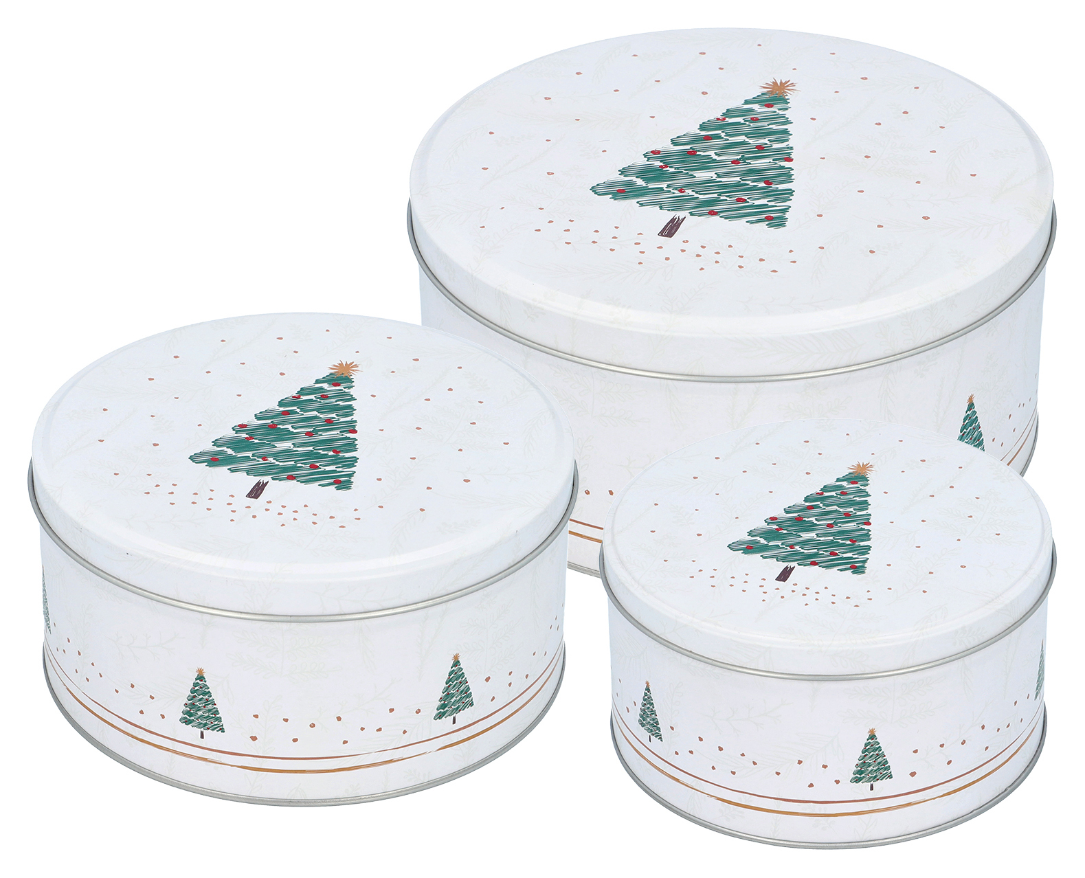 Gebäckdosen-Set Skandi Weihnachten 3er SET