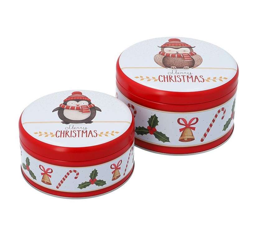 Gebäckdosen-Set, klein / Merry Christmas