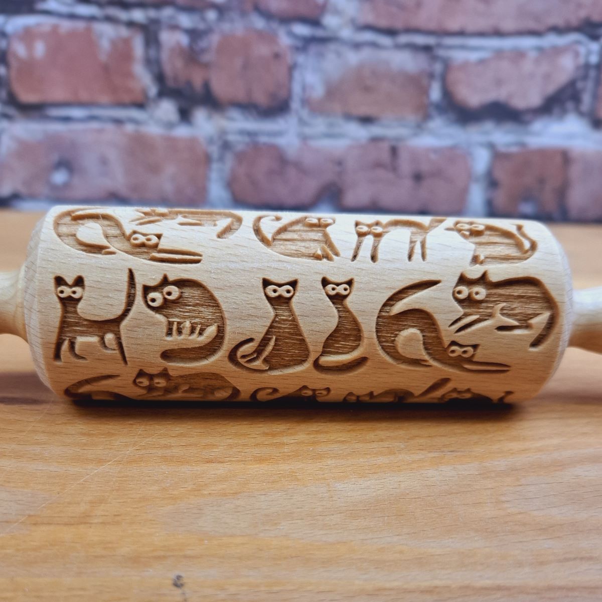 Motiv-Teigrolle Katzen