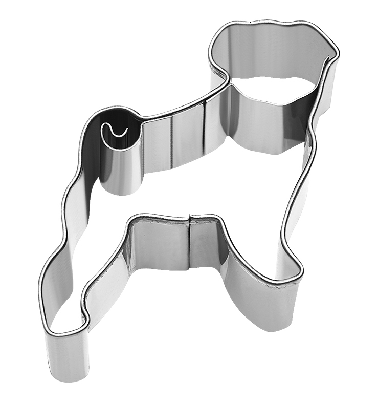 Ausstecher MOPS mit Innenprägung 5 cm Edelstahl