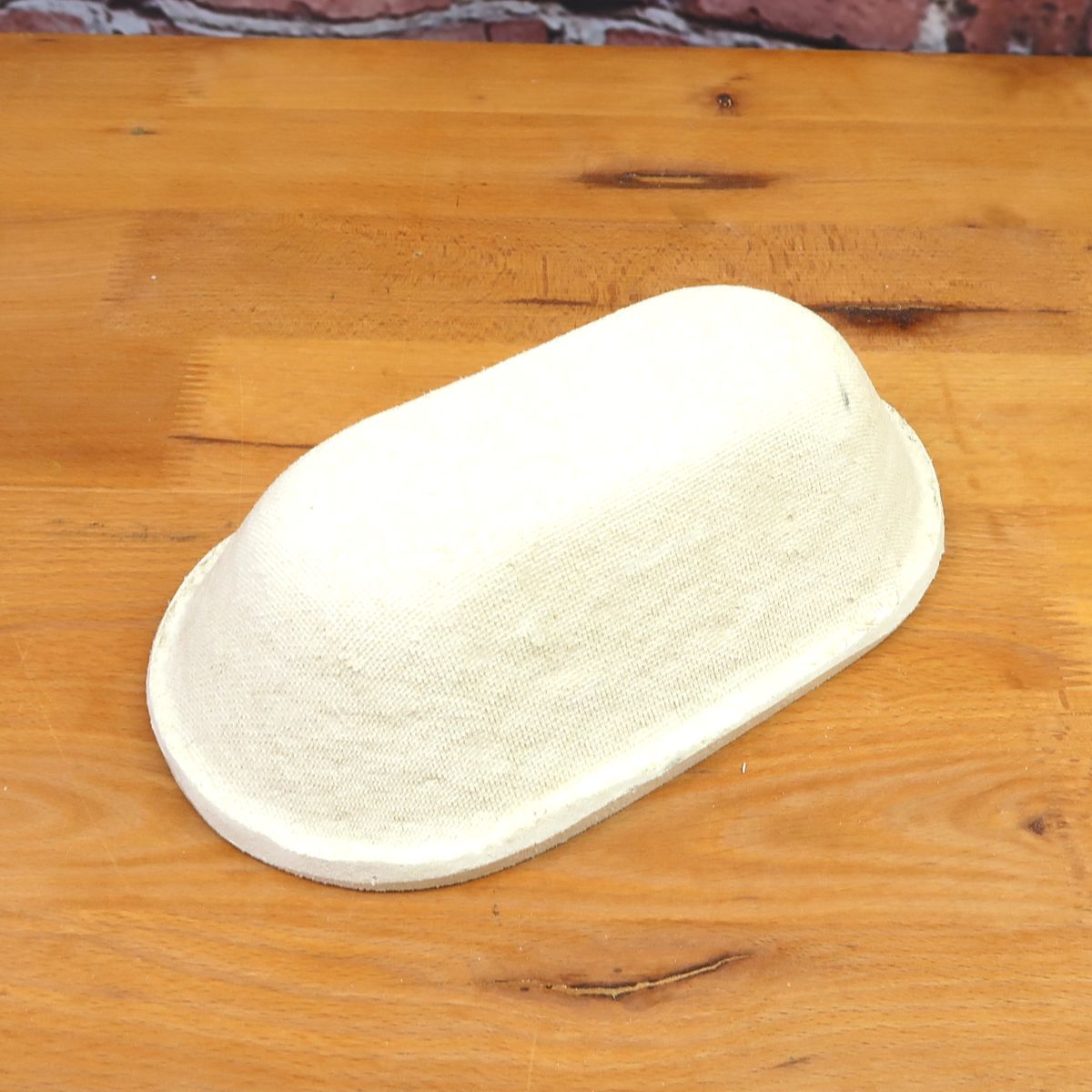 Gärkorb aus Holzschliff lang gerillt für 500g Teig