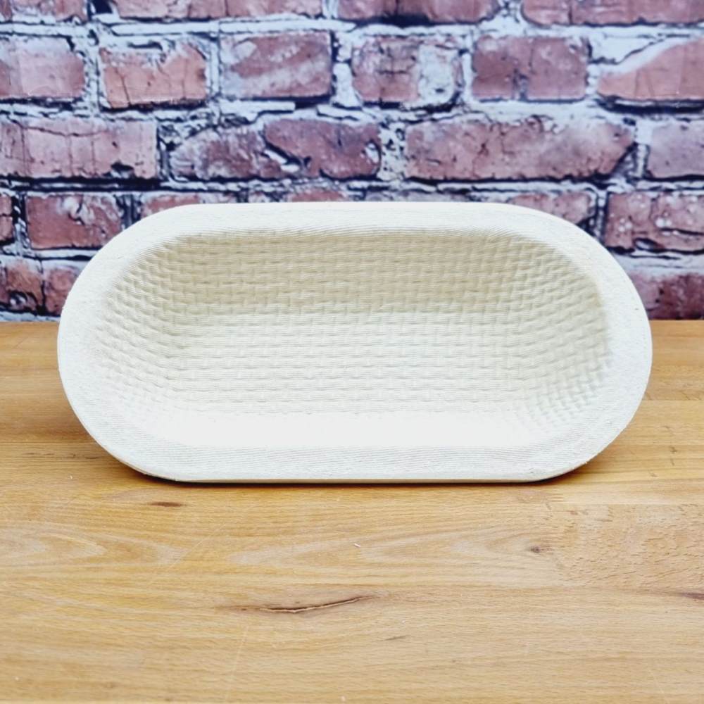 Gärkorb Schliff oval Waffel 31x13cm für 1kg Teig