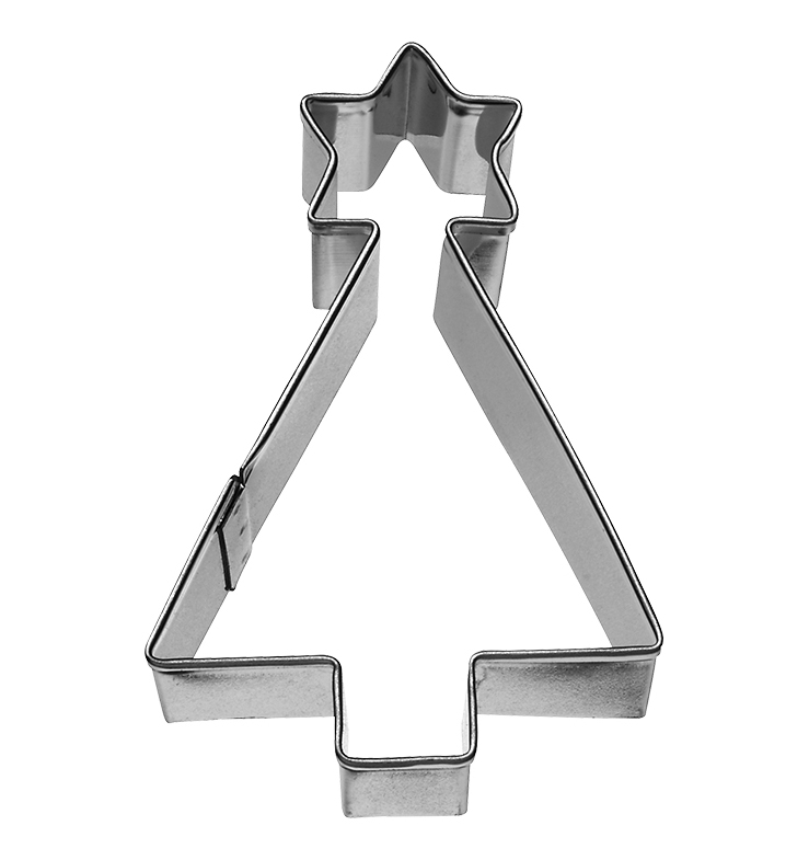 Ausstecher Weihnachtsbaum Geometrisch Edelstahl 7,5 cm