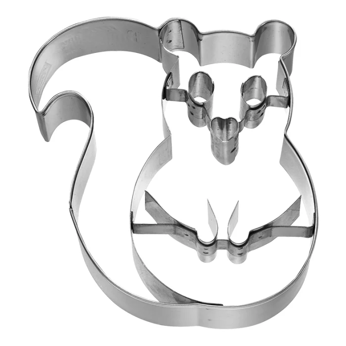 Ausstecher Eichhörnchen m.Innenprägung 9 cm Edelstahl