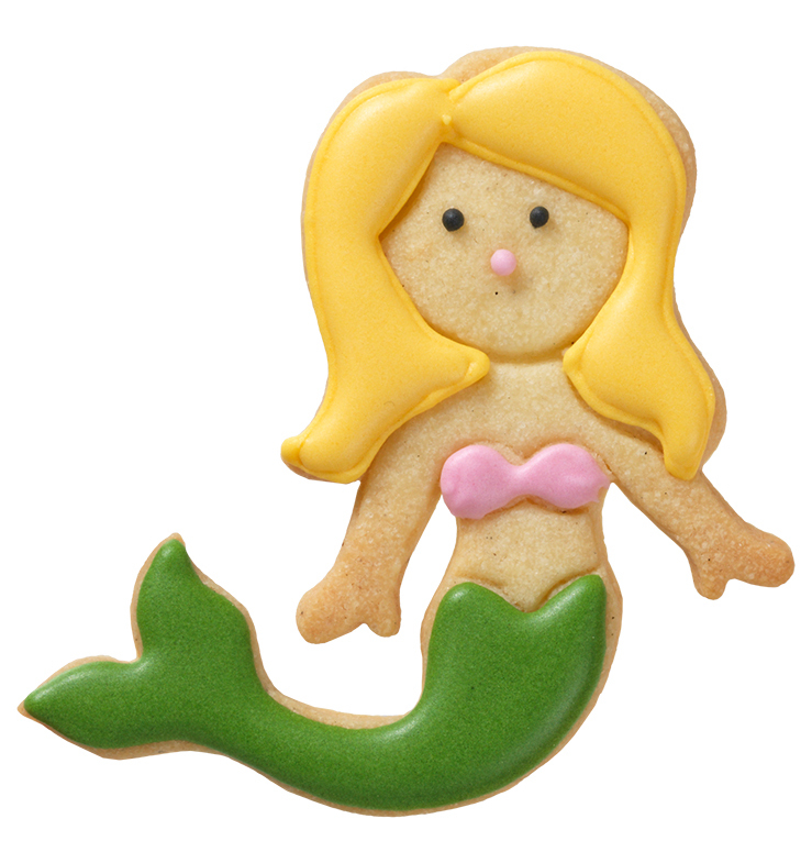 Ausstecher Meerjungfrau schwimmend 9cm