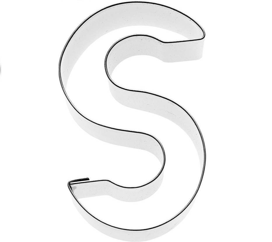 Ausstecher Buchstabe S 6cm Edelstahl