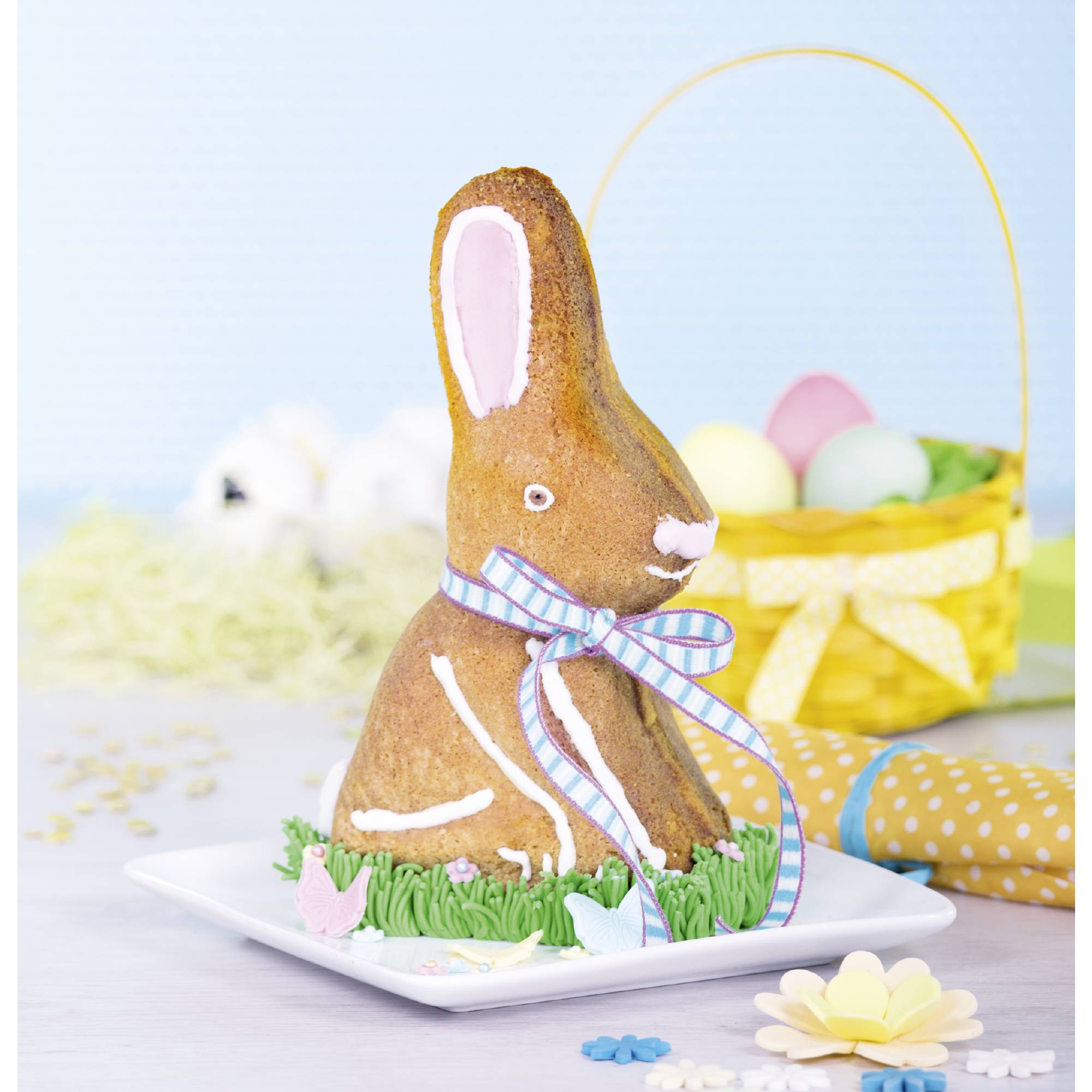 3D-Backform Osterhase - 2-teilig 25cm