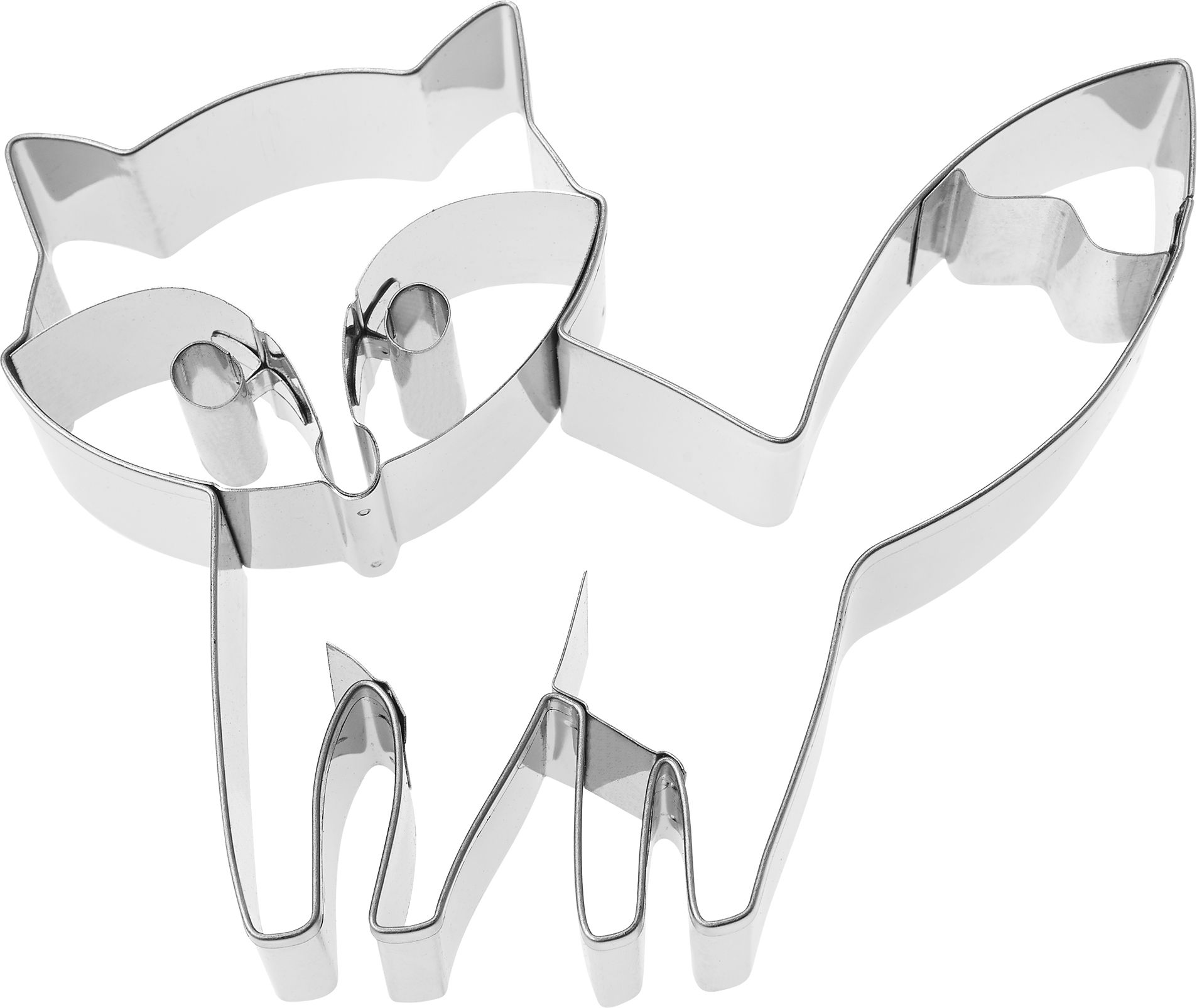 Ausstecher Fuchs Fiete mit Innenprägung 12cm Edelstahl