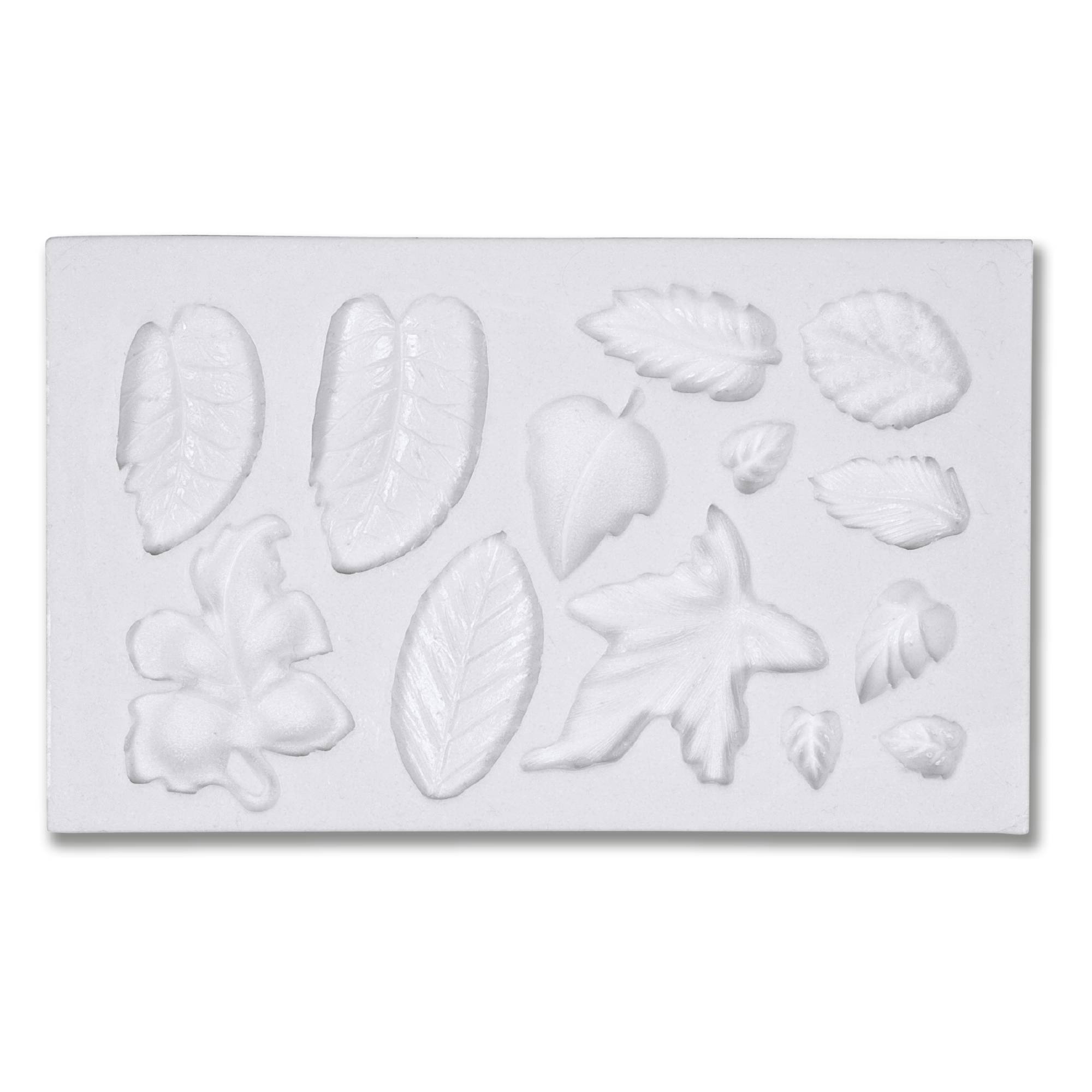 Deko-Flex-Model Blätter - 13er-Reliefform 1 - 3cm