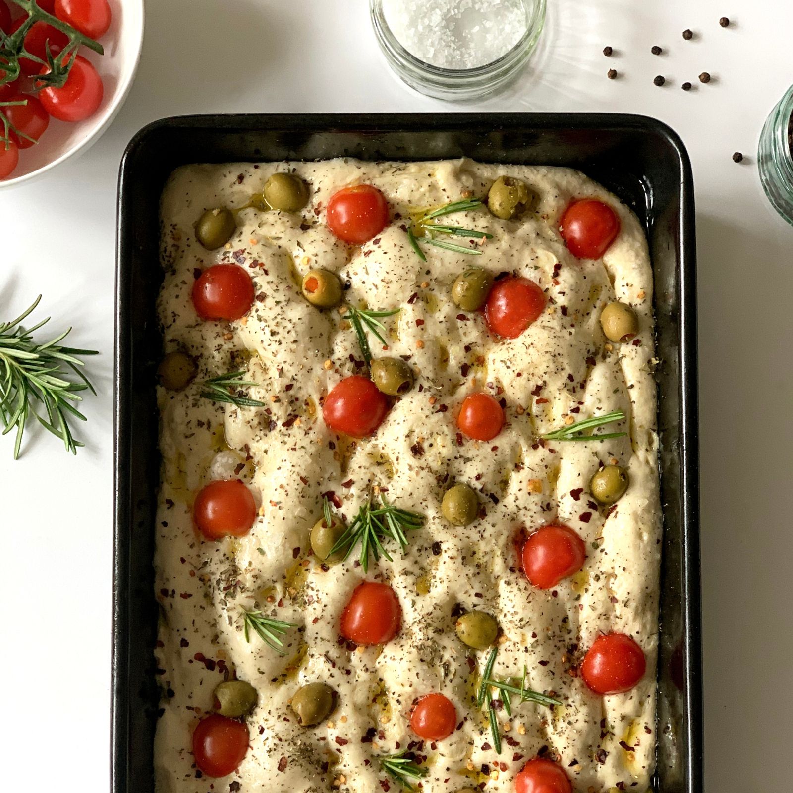 Focaccia Backmischung 400g - aromatisches italienisches Fladenbrot