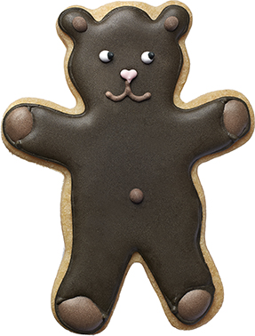 Ausstecher Teddy-Bär Edelstahl 6,5 cm