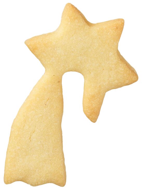 Ausstecher Tassenkeks Sternschnuppe 6,5cm Edelstahl