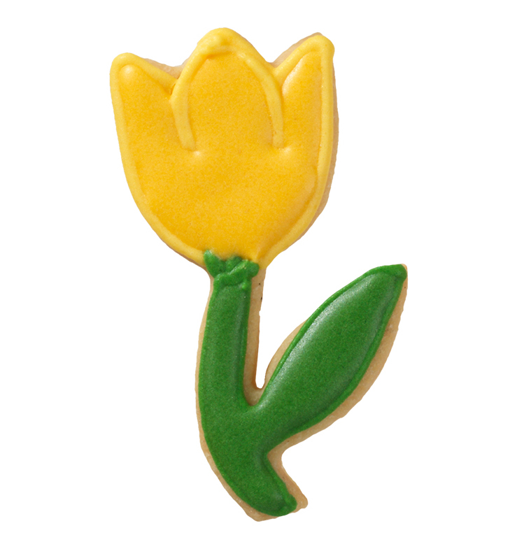 Ausstecher Tulpe mit Innenprägung 6cm Edelstahl