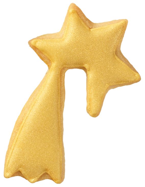 Ausstecher Tassenkeks Sternschnuppe 6,5cm Edelstahl