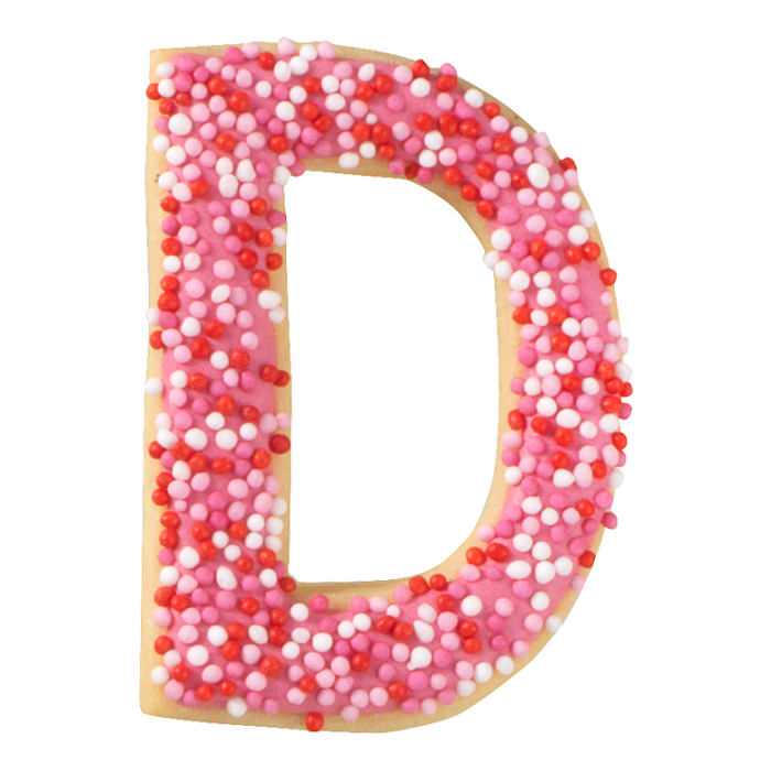 Ausstecher Buchstabe D 6cm Edelstahl