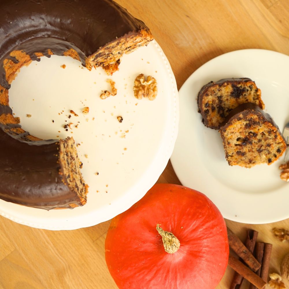 Kürbis-Schokokuchen