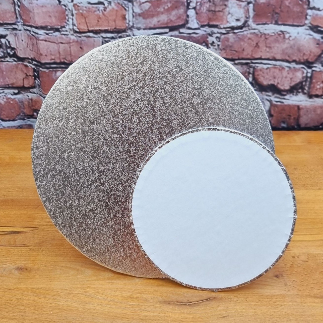 Cake Board Ø35cm silber