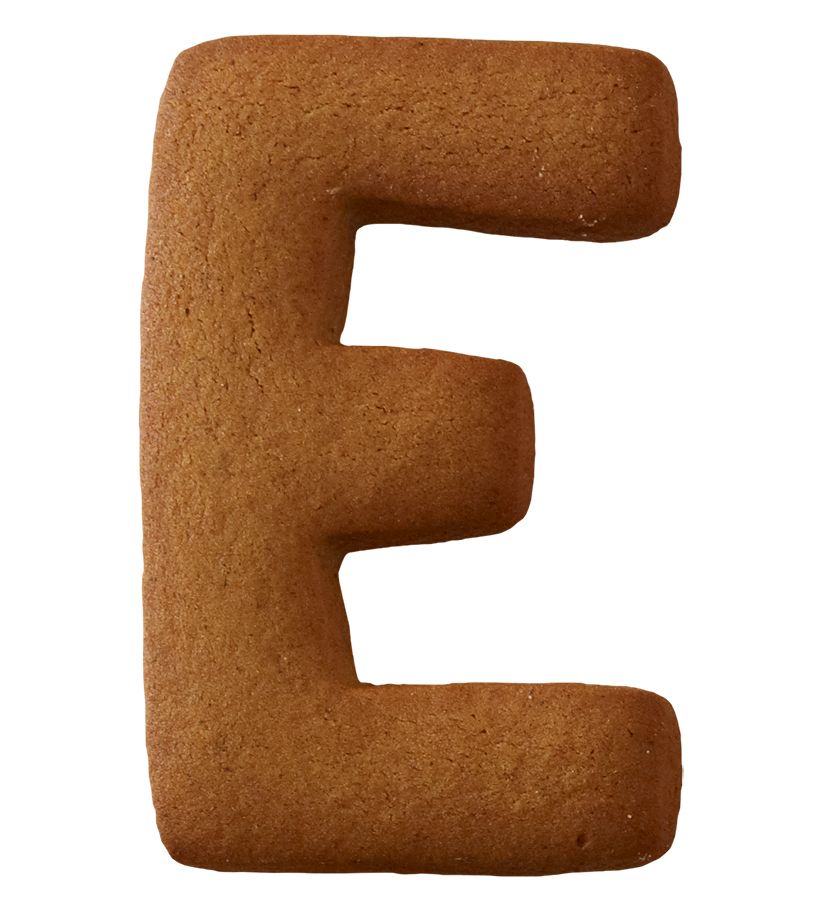 Ausstecher Buchstabe E 6cm Edelstahl