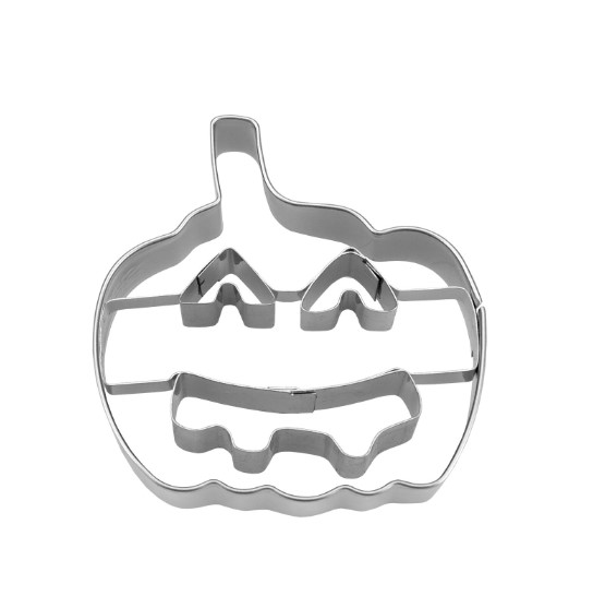 Ausstechform Kürbis mit Gesicht Edelstahl 6,5cm