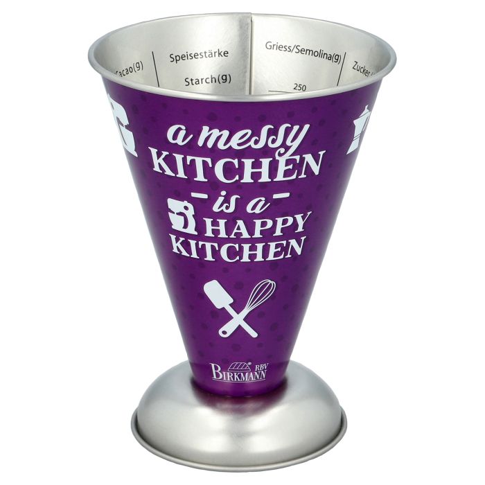Messbecher lila - für viele verschiedene Zutaten