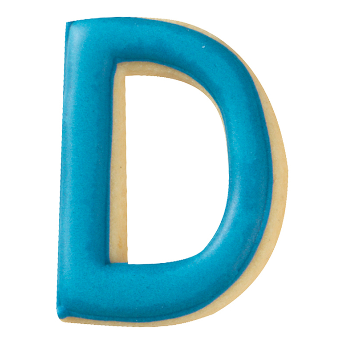 Ausstecher Buchstabe D 6cm Edelstahl