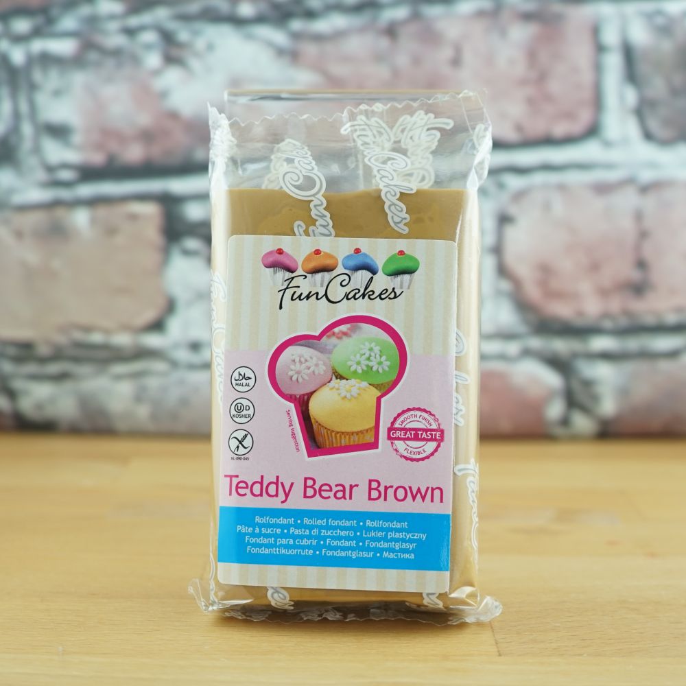 Fondant Teddy Bear Brown 250g