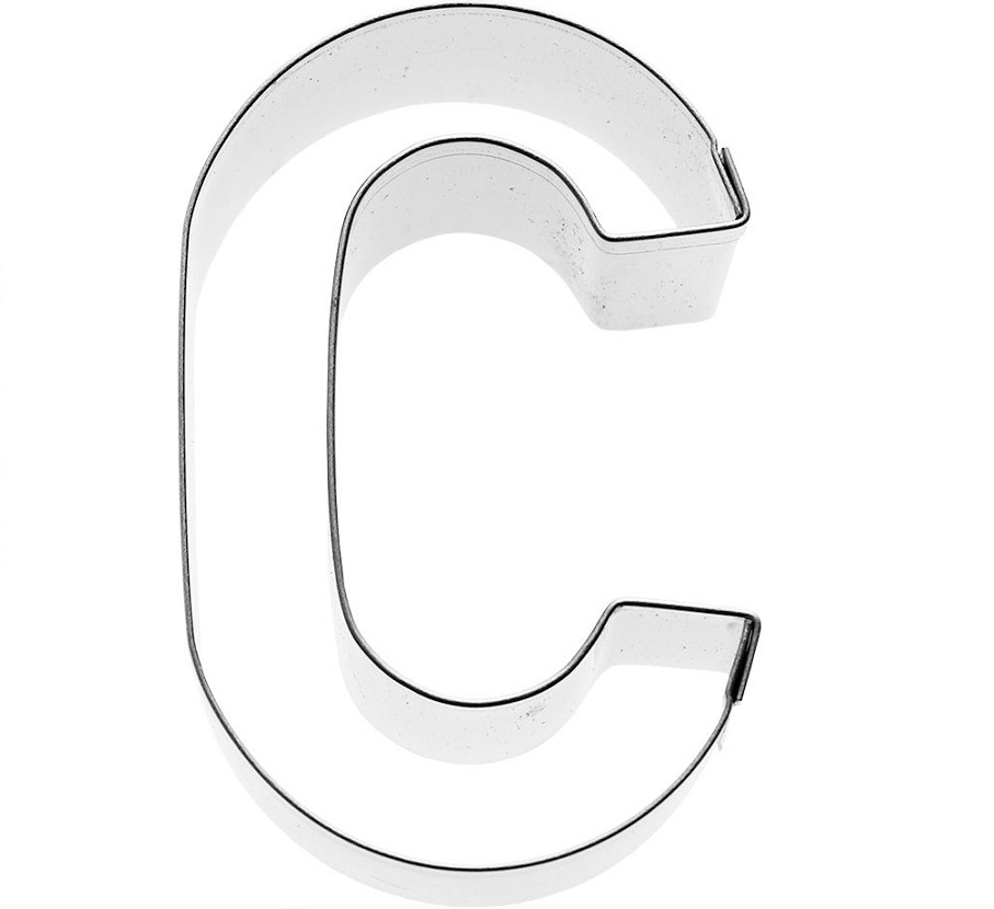 Ausstecher Buchstabe C 6cm Edelstahl