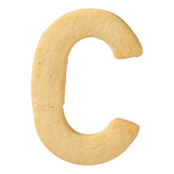 Ausstecher Buchstabe C 6cm Edelstahl