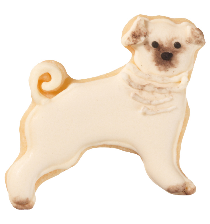 Ausstecher MOPS mit Innenprägung 5 cm Edelstahl