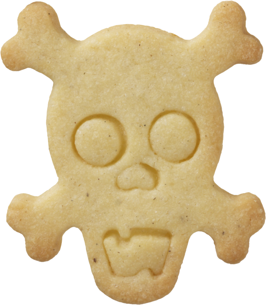 Ausstecher Totenkopf mit Innenprägung Edelstahl 7 cm