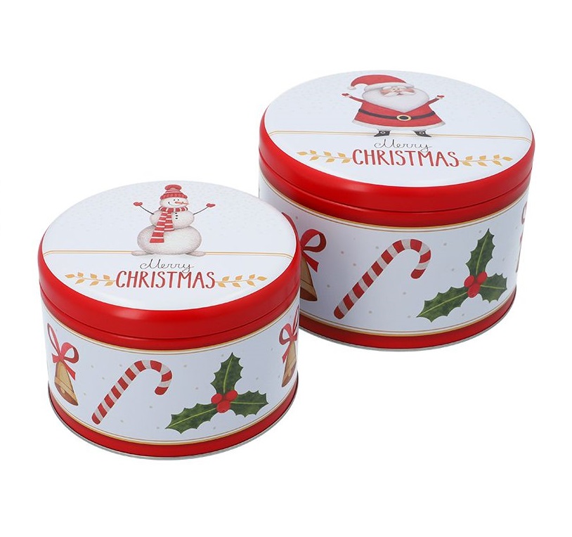 Gebäckdosen-Set, Groß / Merry Christmas