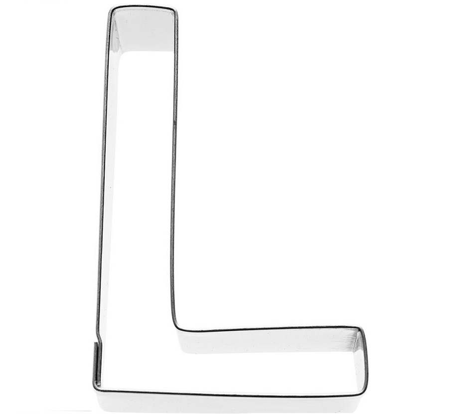 Ausstecher Buchstabe L 6cm Edelstahl