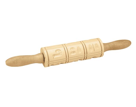 Springerle-Model 12 MotiveTeigrolle aus Holz