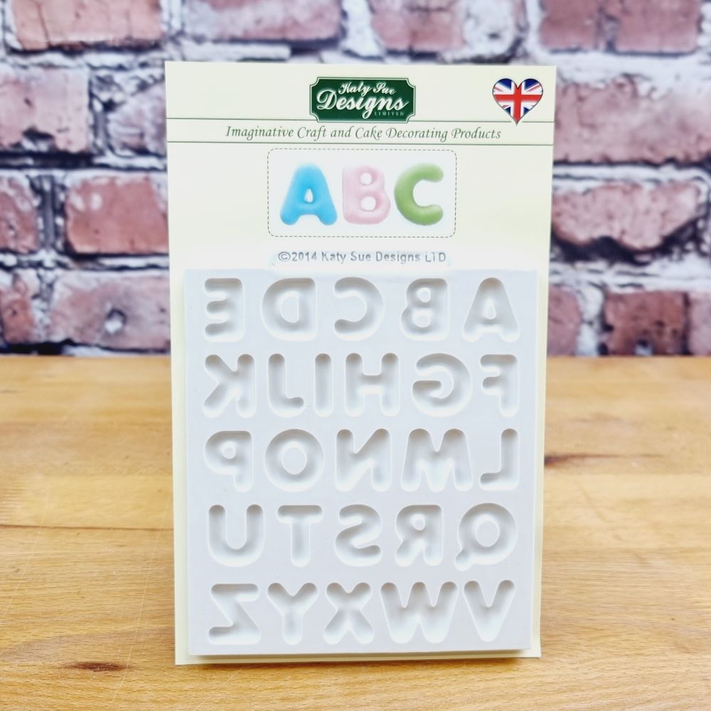 Silikonform zum Modelliern Buchstaben A-Z