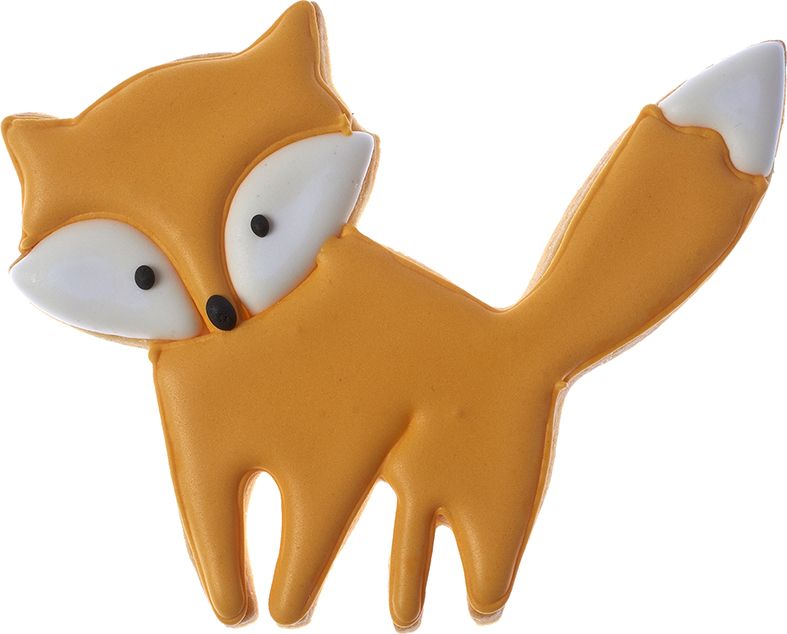 Ausstecher Fuchs Fiete mit Innenprägung 12cm Edelstahl