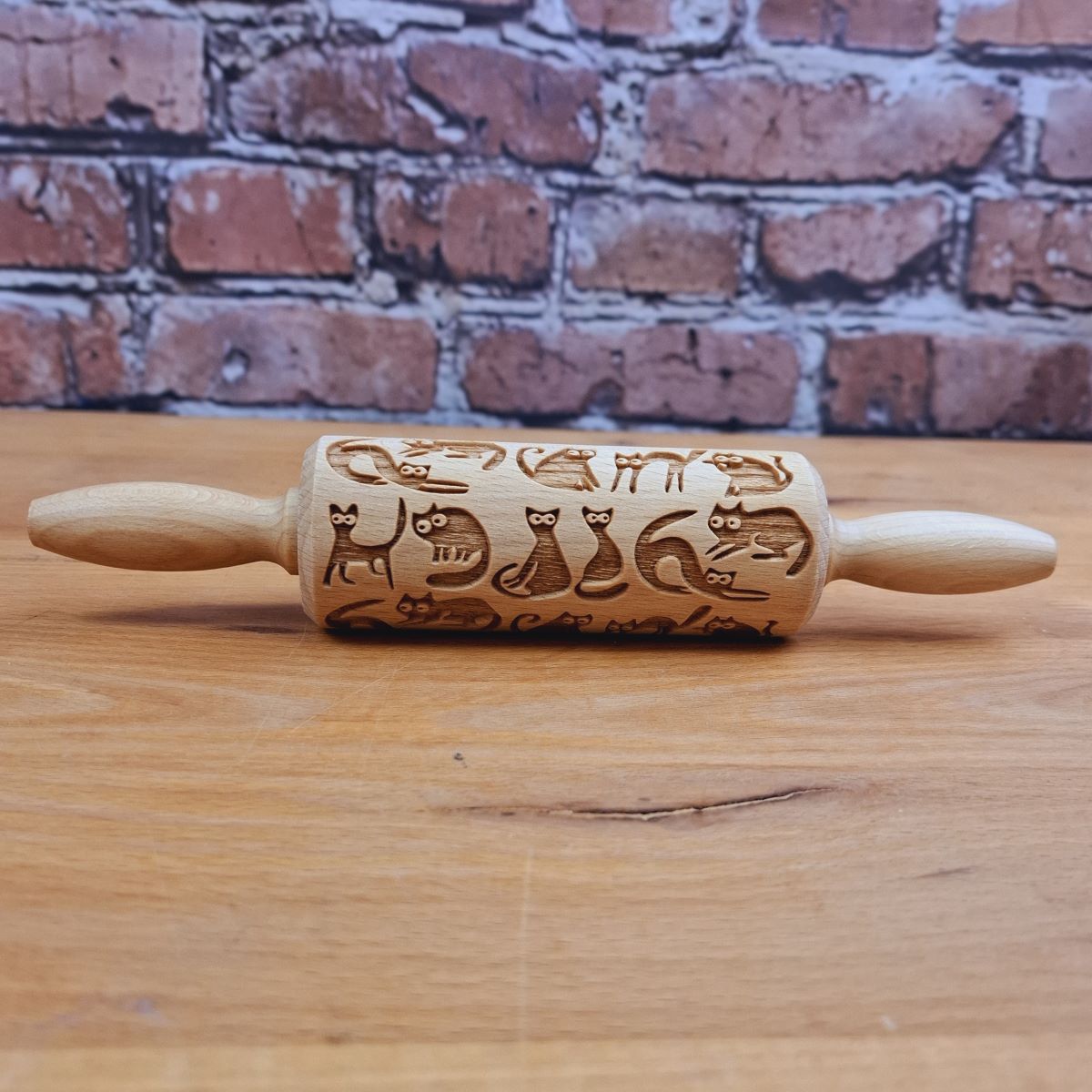 Motiv-Teigrolle Katzen