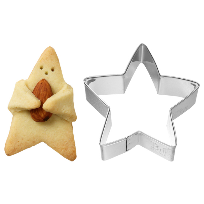 Ausstecher Knuddel Keks-Stern 6,5 cm Edelstahl