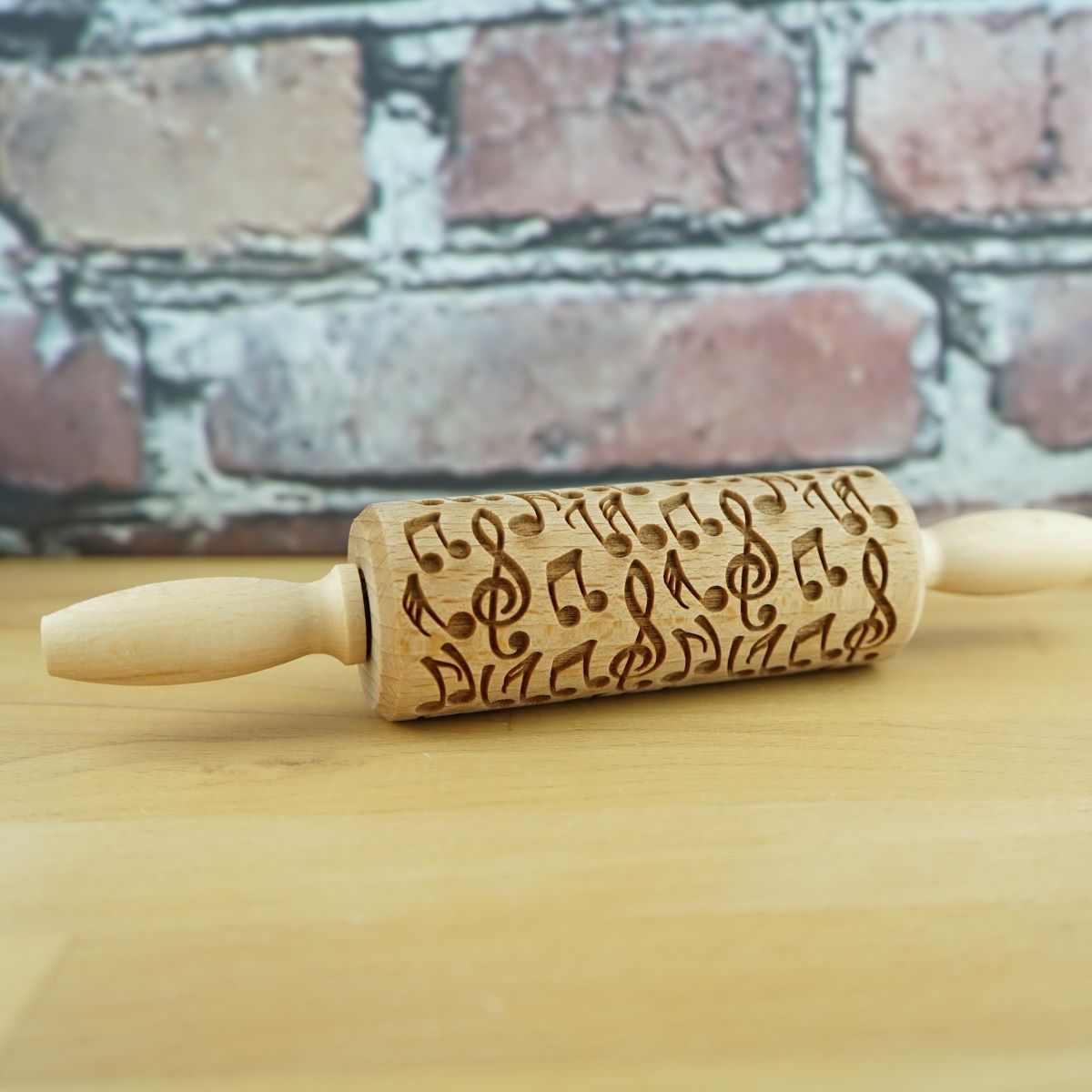 Teigrolle mit Muster Musik-Noten