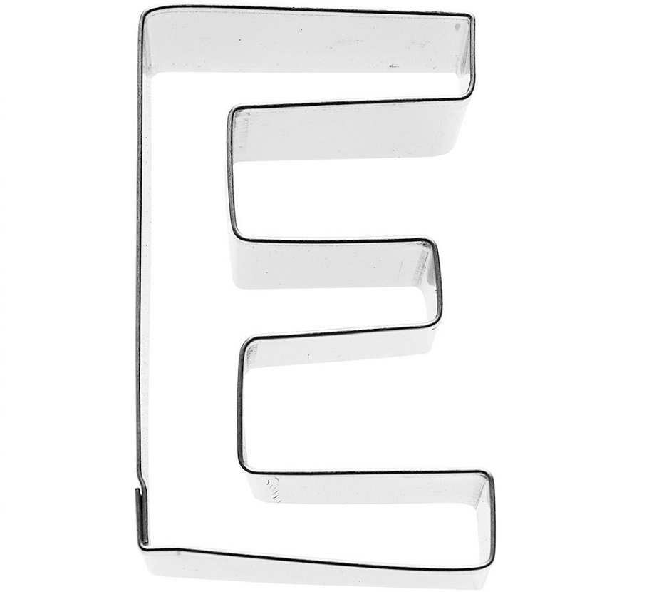 Ausstecher Buchstabe E 6cm Edelstahl