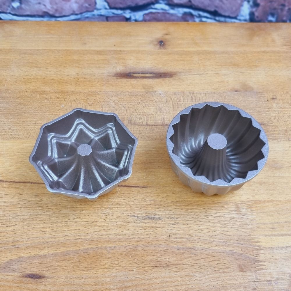 Gugelhupfformen in neuen Formen 2er Set Ø 10 cm