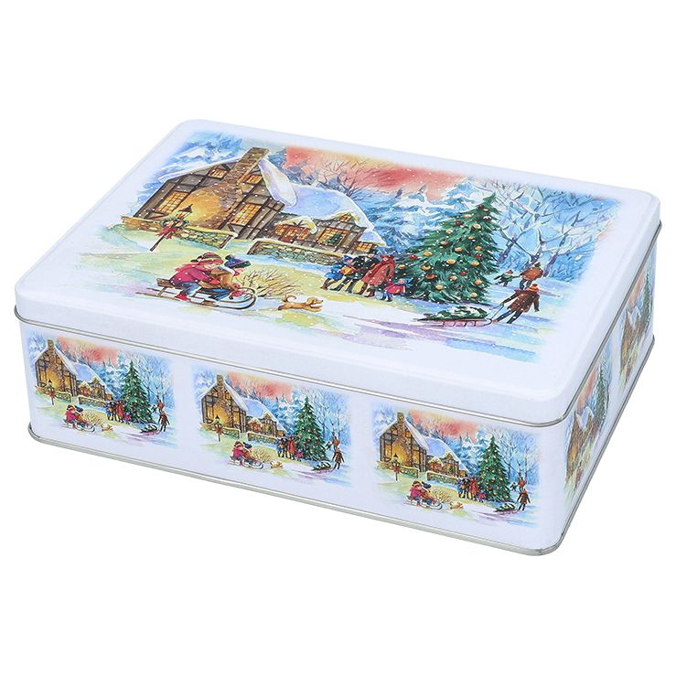 Gebäckdosen-Set Weihnachtsabend - 3 praktische Plätzchendosen