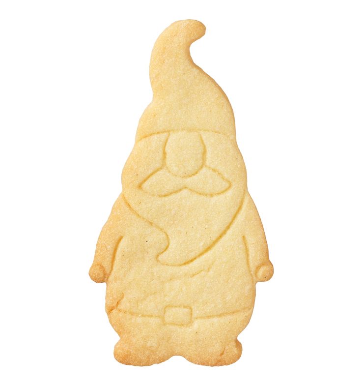 Ausstecher Weihnachtswichtel 9cm mit Innenprägung Edelstahl