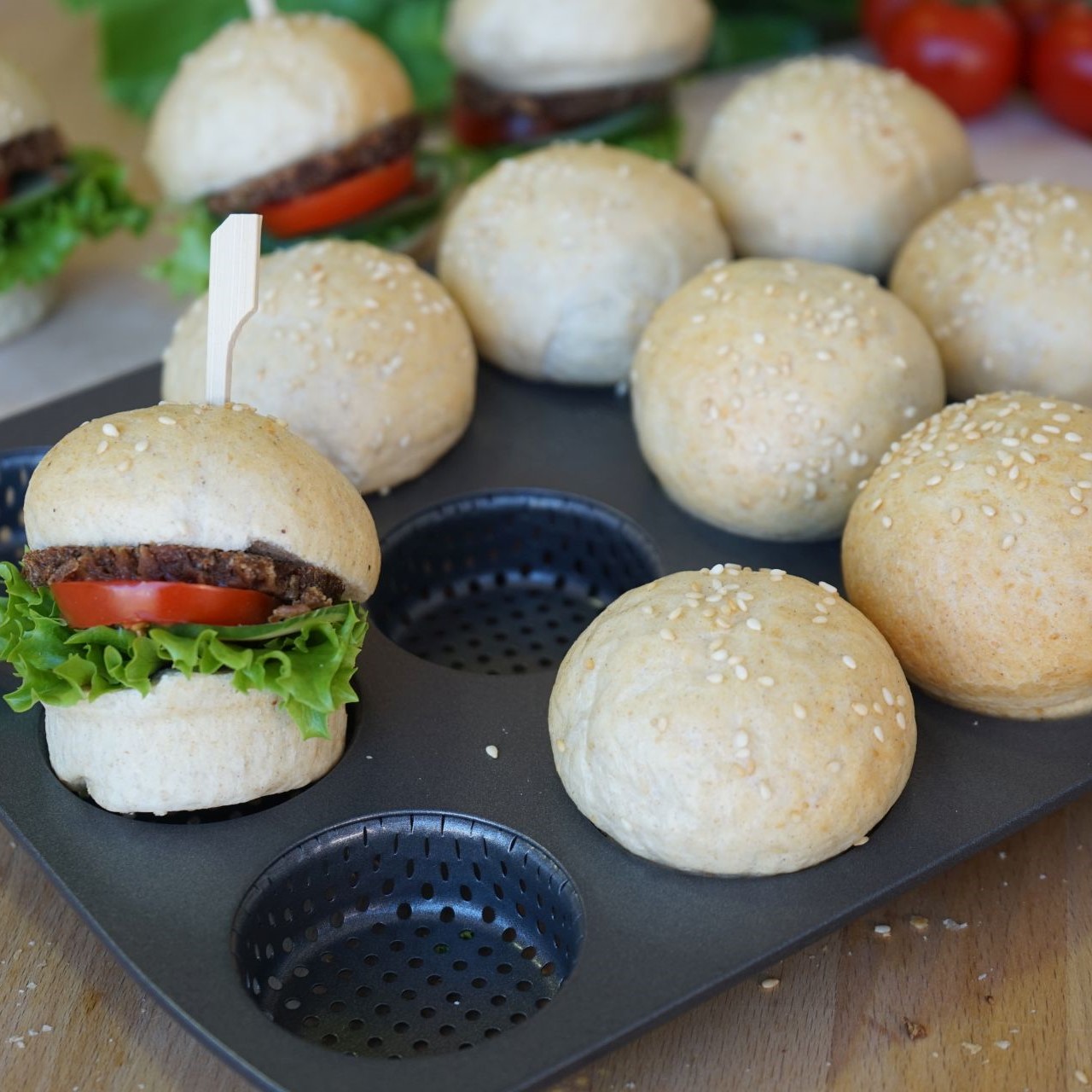 Backmischung für lecker, luftige Burger Buns – 500g 